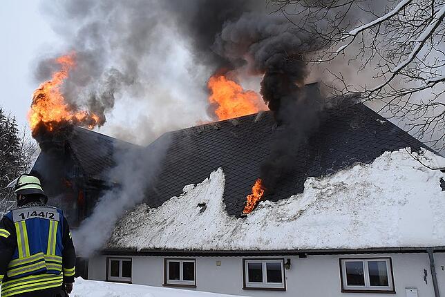 Bild 18: Bilder vom Großeinsatz der Feuerwehr