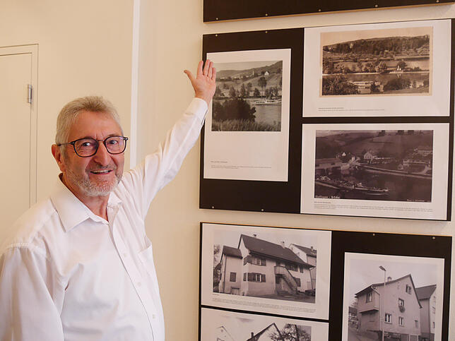 Gerold Auer saß mehr als vier Wochen an der Zusammenstellung der Foto-Ausstellung &bdquo;Historisches Gailingen&ldquo;