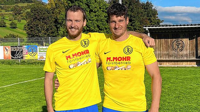 Tobias Mohr (links) und Stefan Henninger sind die Top-Angreifer des SC Weiterdingen in der Kreisliga B Staffel 1. Nach dem fünften ...