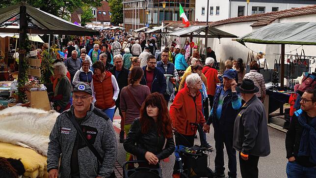 Reges Treiben herrschte bei der 28. Auflage des Frickinger Herbstmarkts.