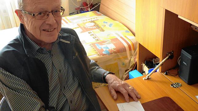 Eckard Walter bemerkte die eigenartigen Lichter über Singen.