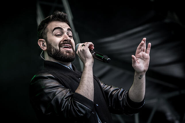 Philip Braun bei einem Auftritt mit seiner Eventband „Boombox“.