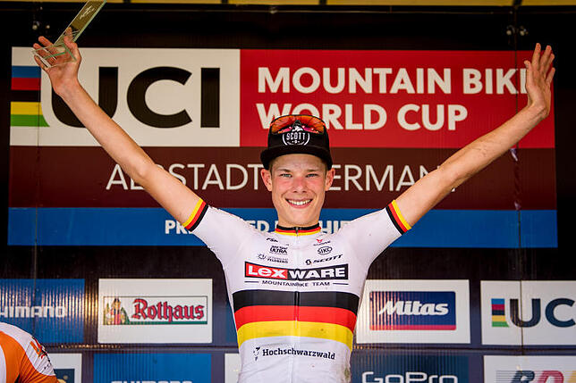 David List vom RSV Seerose war auf dem Mountainbike vorn dabei.
