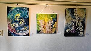Diese spirituellen Werke stammen von Claudia Aylin Libor Kröll. Foto: Camilla Heinig