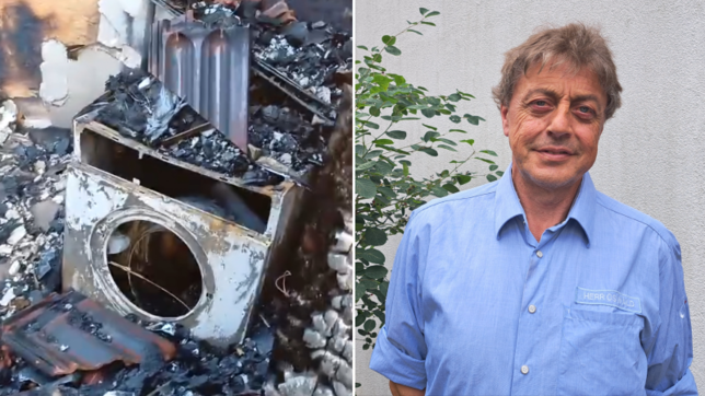 Siegmund Osswald verliert nach dem Großbrand in Rickenbach sein ganzes Hab und Gut. Von seinen Kollegen erhält er viel Hilfe.