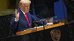US President Trump bei der United Nations Versammlung in New York. (Symbolbild)