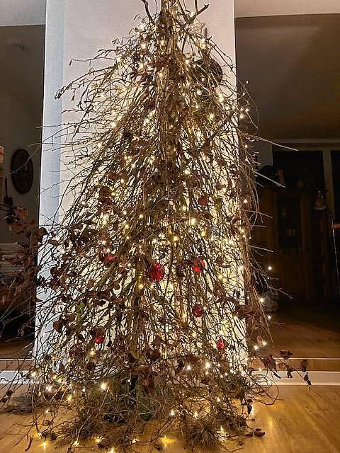 Der selbstgemachte Weihnachtsbaum von Christiane Benda aus Tiengen.
