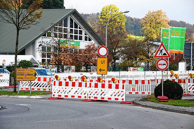 Vollsperrung eines Abschnitts der Meßkircher Straße für den Straßenbau