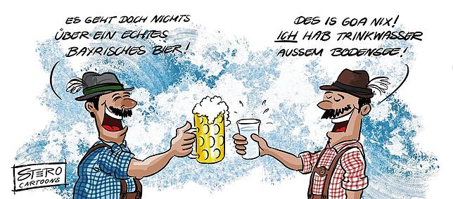 15 Euro für eine Maß Bier auf dem Oktoberfest? Da steigt der eine oder andere Bayer lieber auf Bodenseewasser um – kostbarer, aber ...
