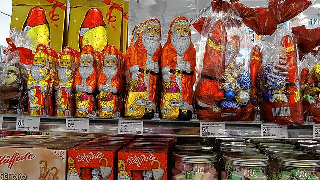 Im Drogeriemarkt schon Ende September zu finden, Schokonikoläuse.