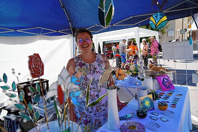 Bild 4: Eindrücke vom Kunst- und Handwerkermarkt in Tiengen