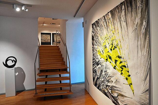 Maximal 20 Besucher finden gleichzeitig Einlass in die neue Ausstellung des Kunstvereins.