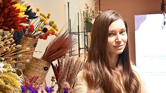 Valeri Chernyshuk hat im Dezember ihr Geschäft für Trockenblumen in der Christophstraße eröffnet.