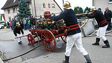 Bild : Bilder von der historischen Feuerwehrprobe in Bettmaringen