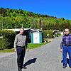 Hartmut Kaiser (links) und Wolfgang Matt erleben nach 40 Jahren erstmals einen völligen Stillstand ihres Campingplatzes und Gastronomie ...