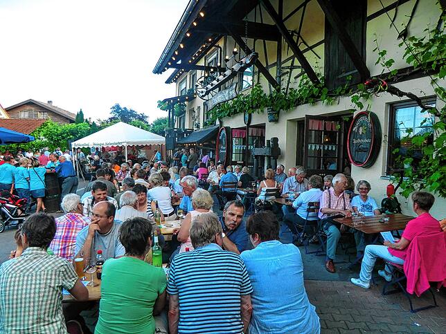 Hoffest in der Besenwirtschaft auf dem Reblandhof – hier im Jahr 2019.