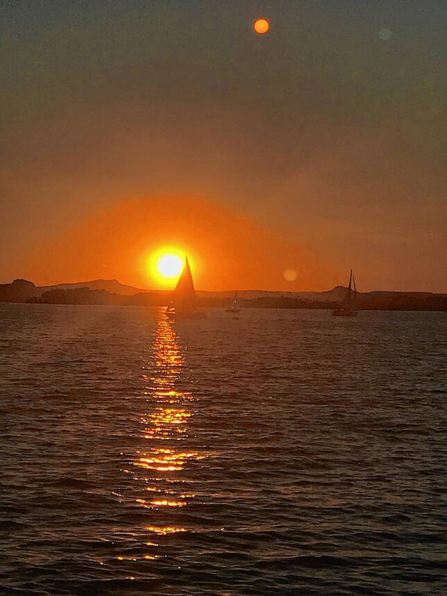 Sonnenuntergang über dem Gnadensee