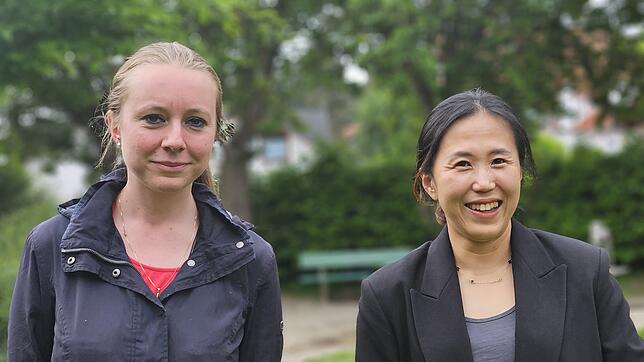 Die Tagesmütter Nadine Miller und Jimin Park.