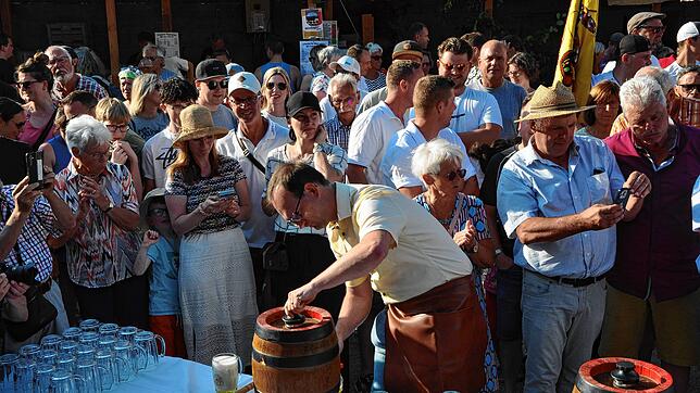 Bild : Sonnenstrahlen und Feststimmung in Markdorf