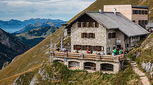 Die bayrischen Berghütten – hier die Bad Kissinger Hütte des DAV – verzeichnen ein Plus an Besuchern.