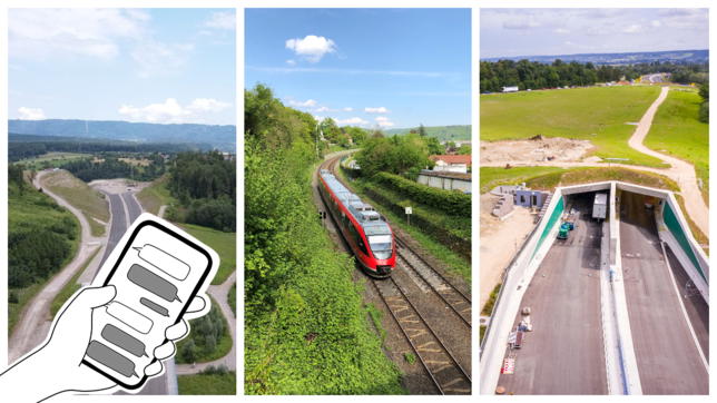 Bild : Was passiert mit B33, Hochrheinbahn und A98