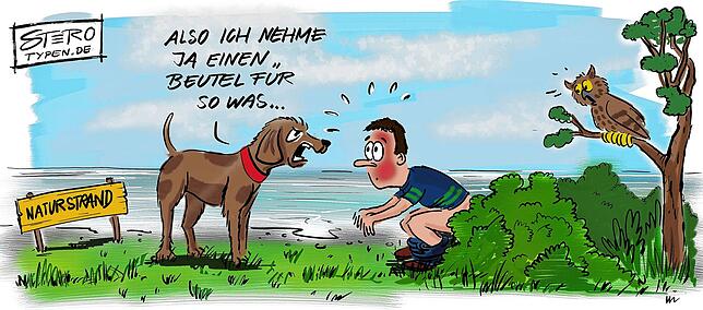 Viele, die beim Baden müssen, lassen Kinderstube sehr vermissen: Oder ist es Dankbarkeit – und denken die Gäste an den ...