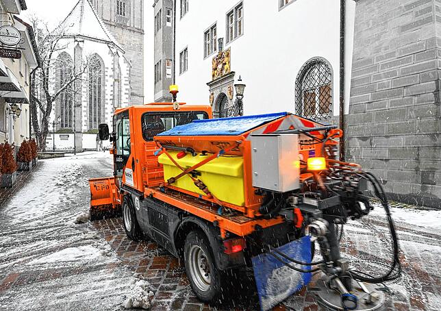 Bild 3: Für die, die heute lieber drin bleiben: Ein kleiner Einblick ins Schneetreiben in Radolfzell