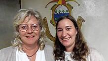 Neu im Leitungsteam der Narrenzunft Wehr ist Anna-Lena Burkart (rechts), die als Leisechlimmer-Zunftchefin von der Ersten Zunfträtin ...