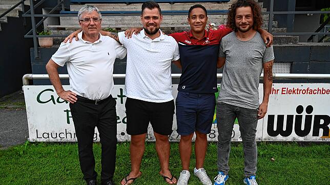 Zum neuen Vorstandsteam des Sportclubs Lauchringen wurden gewählt (von links): Thomas Kummer (Vorstand Verwaltung, bisher Vorsitzender). ...