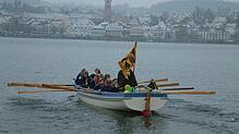 Bei der Küchlinfahrt 2009 machten die Narrenräte bei eisigem Schneetreiben die Erfahrung, dass so eine Ruderpartie durchaus eine ...