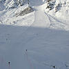 Die Piste „Langer Zug“ in Lech am Arlberg. In diesem Bereich kam die Lawine runter.