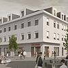 So soll der Neubau der Volksbank Hochrhein in der Tiengener Innenstadt aussehen. Fertigstellung soll Ende 2021/Anfang 2022 sein.
