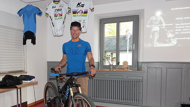 Er hat Großes vor: Mountainbiker Kai Saaler plant einen Guinnes-Weltrekord. Das Event soll bei der Wehrer Staumauer über die Bühne gehen.