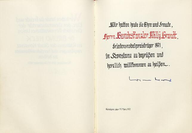 11. März 1972: Eine ganz besondere Unterschrift – und eine, die die Welt veränderte. Als Bundeskanzler unterschrieb Willy Brandt ab 1970 ...