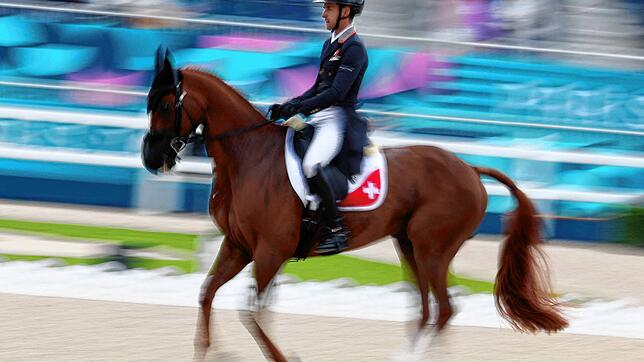 Felix Vogg mit seinem Pferd Dao de L‘Ocean. Vogg ist in Radolfzell-Böhringen aufgewachsen und hat dort das Reiten gelernt.