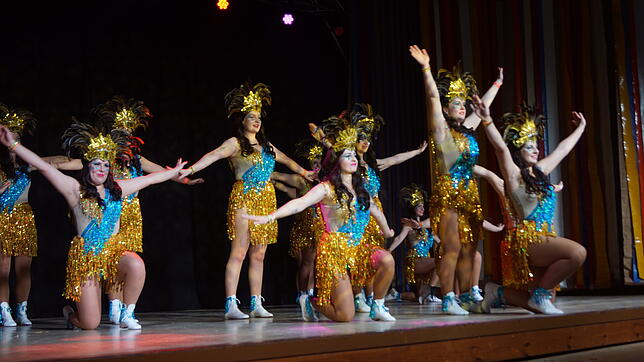 Mit &bdquo;Samba am Ala-Playa&ldquo; bringt das Damenballett der Dingelsdorfer Ala-Bock den Schwung des Karnvals von Rio de Janeiro in ...
