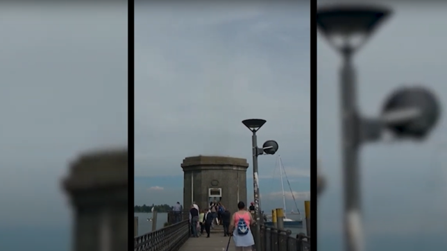 In einem Video fehlt die Imperia, nur der Sockel steht noch am Ende des Stegs. Was ist da los?