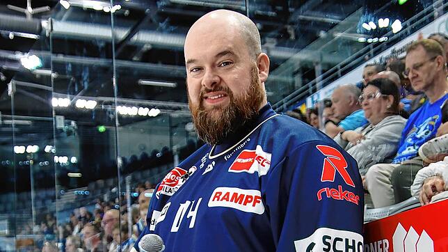 Domenic Liebing ist seit 2013 Stadionsprecher bei den Heimspielen der Wild Wings.