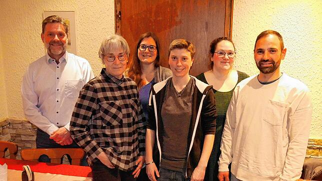 Die Kandidaten auf der Liste „Gemeinsam für Schwörstadt“ (von links): Thomas Schneider, Irene Knauber, Yvonne Maschat, ...