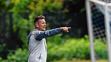Trainer Benjamin Winterhalder und die SG Dettingen-Dingelsdorf