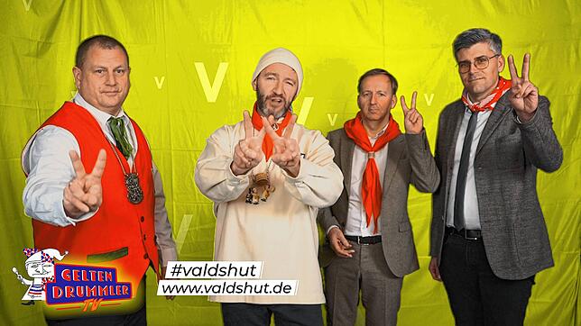 Auf der Suche nach dem zweiten V in Waldshut (von links): der Tiengener Zunftmeister Tobias Fritz, der Waldshuter Zunftmeister Stephan ...
