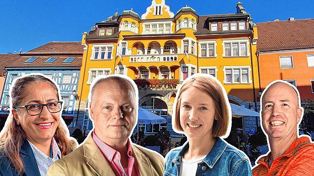 Für Mittwoch, 27. September hat der SÜDKURIER Yurdagül Coskun, Rainer Beel, Susen Katter und Michael Mende zur Podiumsdiskussion für die ...