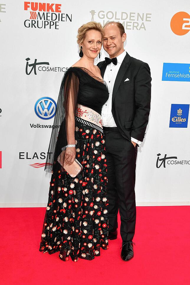 Seit 2010 verheiratet: Anna Schudt und Moritz Führmann im März 2019 bei der Verleihung der Goldenen Kamera.
