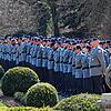 Soldaten des Jägerbataillons 292 beim Kommandowechsel im Frühjahr im Schlosspark. Hier merkt man nichts von einer Zunahme an Rekruten.