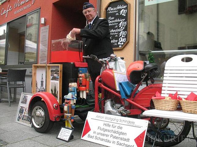 Wolfgang Schindele in der Münsterstraße im Jahr 2010.