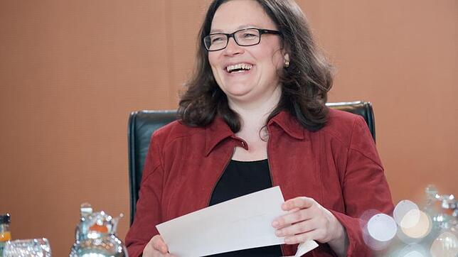Bundesarbeitsministerin Andrea Nahles (SPD).