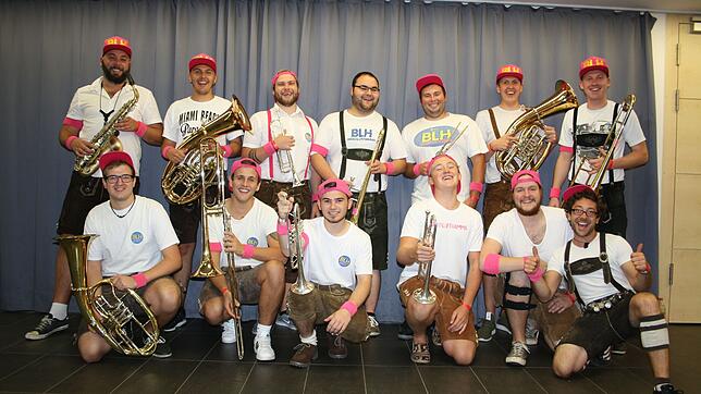 Die Band Brasslufthamma aus Stühlingen ist beliebt und wird gerne für Veranstaltungen gebucht.