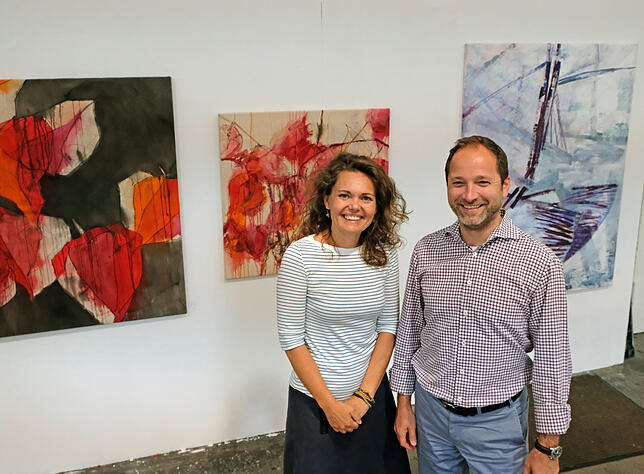 Gemeinsam wollen die beiden Gesellschafter und Geschäftsführer Diana Lukas und Rouven Friess (unten) die Freie Kunstakademie am ...
