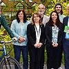 Die Kandidaten der Grünen stellen 2019 ihr Wahlprogramm vor. Zweite von links ist Helga Baur, zweiter von rechts ihr Nachfolger Falko ...