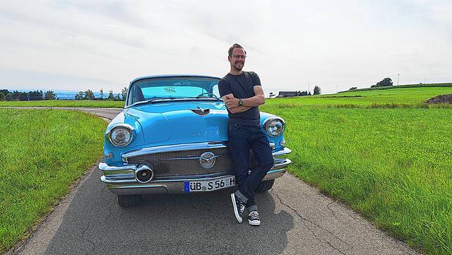 Oldtimer mit Seele: Jörg Fischer und sein Buick aus dem Jahr 1956.